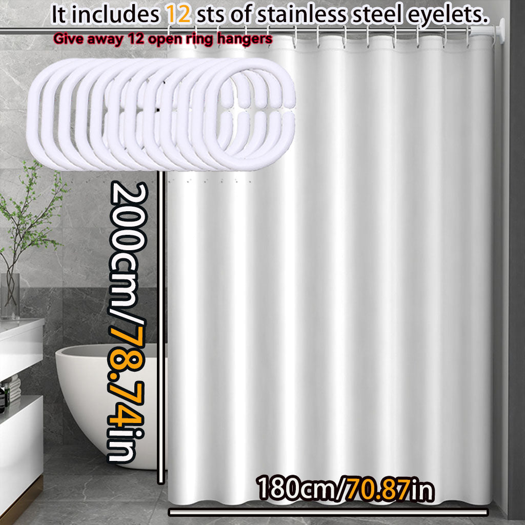 Shower Curtain White Peva- Clean & Elegant Bathroom