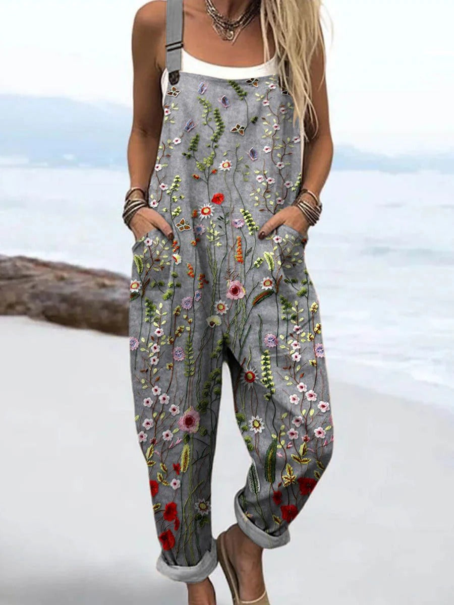 April | Effortless Strap Detail Linen Jumpsuit