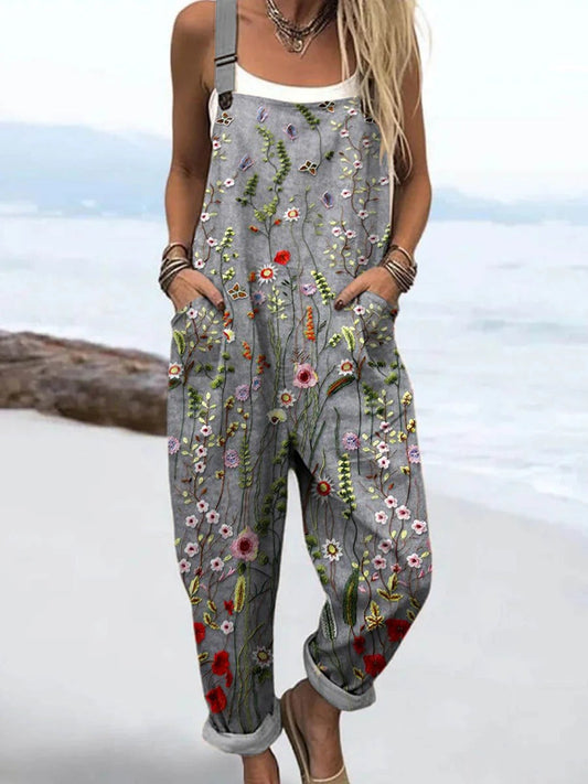April | Effortless Strap Detail Linen Jumpsuit