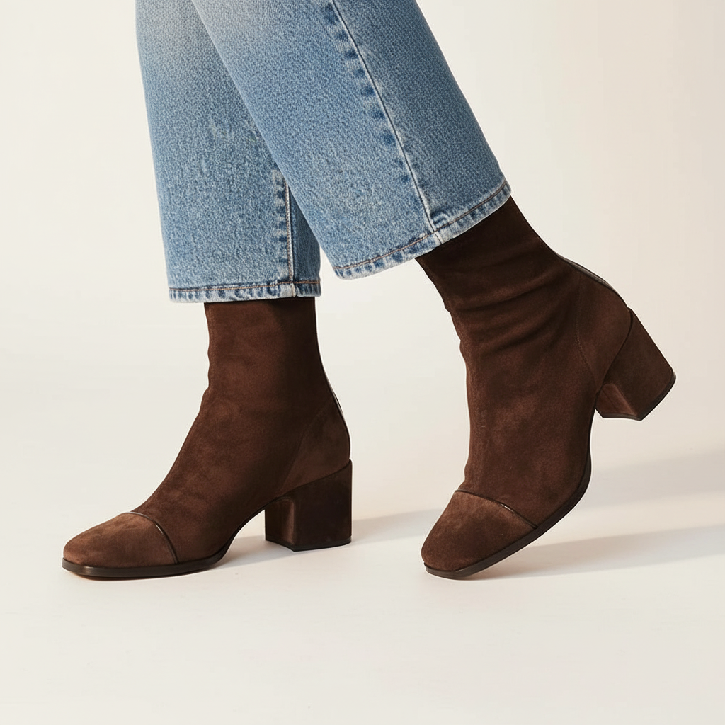 Almira | Elegant Suede Ankle Boots