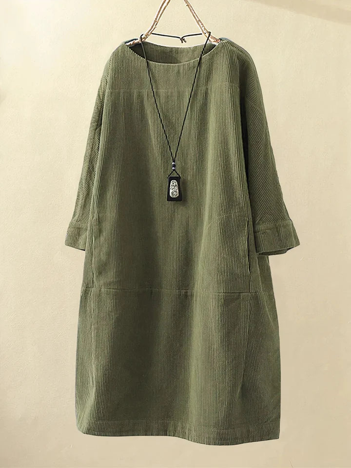 Lena | Corduroy Tunic Dress for Women