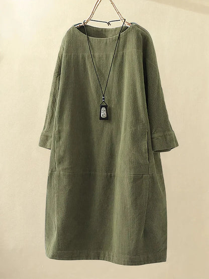 Lena | Corduroy Tunic Dress for Women