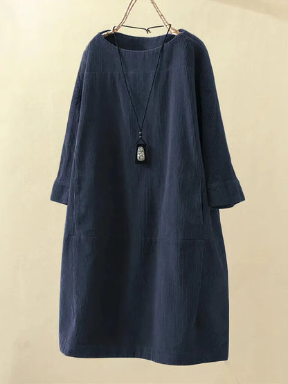 Lena | Corduroy Tunic Dress for Women