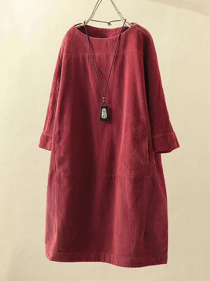 Lena | Corduroy Tunic Dress for Women