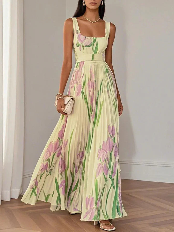 Isabelle Elegant Floral Maxi Dress