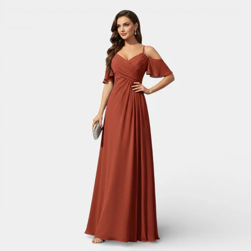 Elarisse | Women’s A-Line V-Neck Maxi Dress