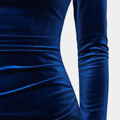 Carmel | Women’s Elegant Boat Neck Midi Dress