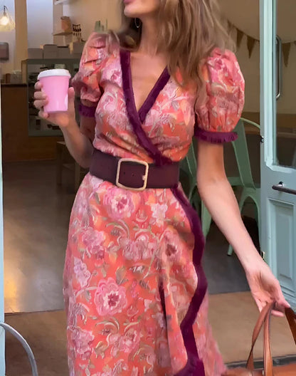 Sophie | Pink Elegant Maxi Dress