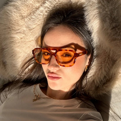 Solenne | Oversized Tortoiseshell Sunglasses
