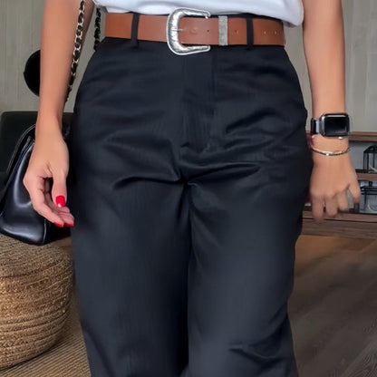 MATHILDA | ELEGANTE, FIGUURVRIENDELIJKE BROEK MET STREPEN