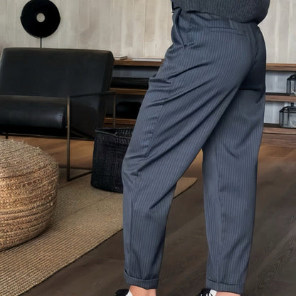 MATHILDA | ELEGANTE, FIGUURVRIENDELIJKE BROEK MET STREPEN